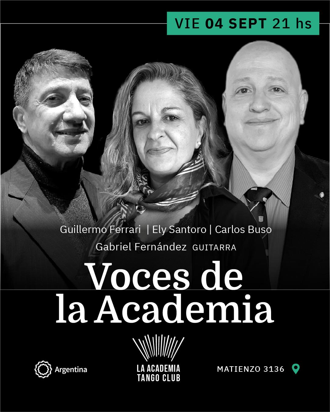 Voces de la Academia (Buso, Santoro, Ferrari)