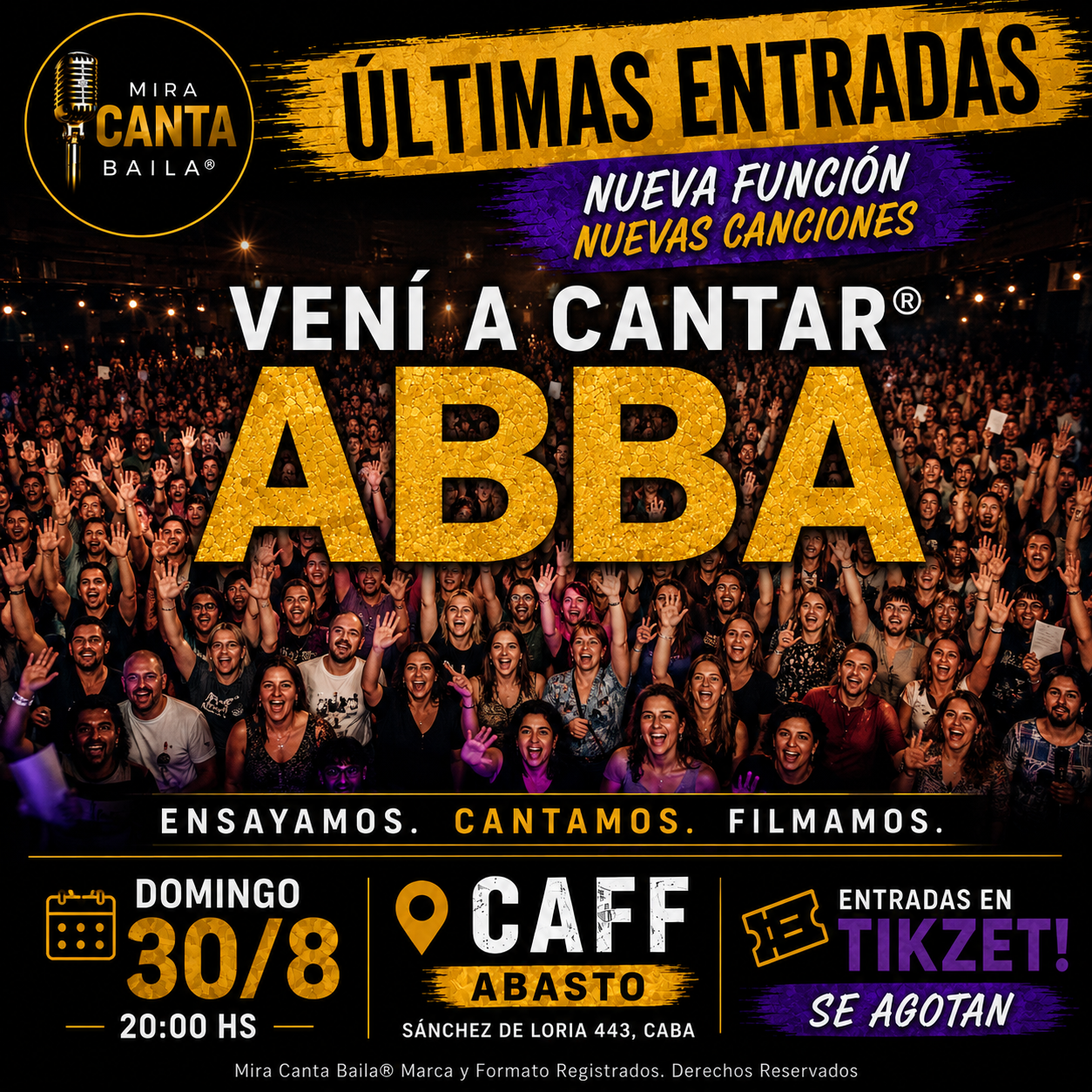 VENÍ A CANTAR ABBA! CABA