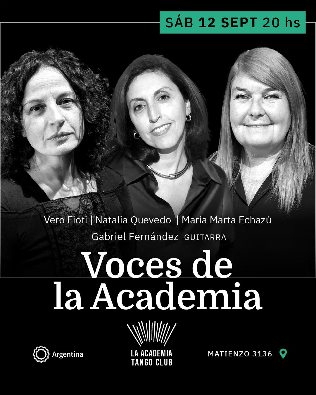 Voces de la Academia (Fioti, Echazú, Quevedo)