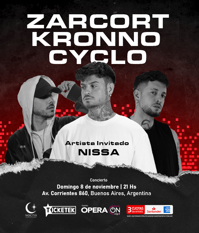 MEET AND GREET - ZARCORT CYCLO y KRONNO en BA