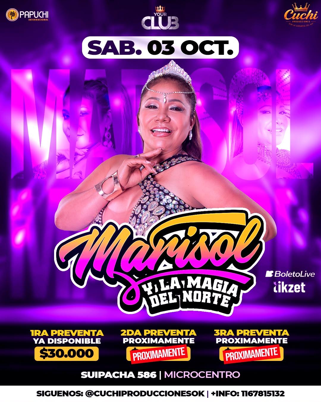 Marisol y La Magia Del Norte en Your Club